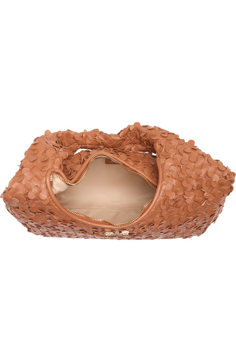 Sam Edelman Bianka Woven Leather Hobo Bag, Alternate, color, Cognac