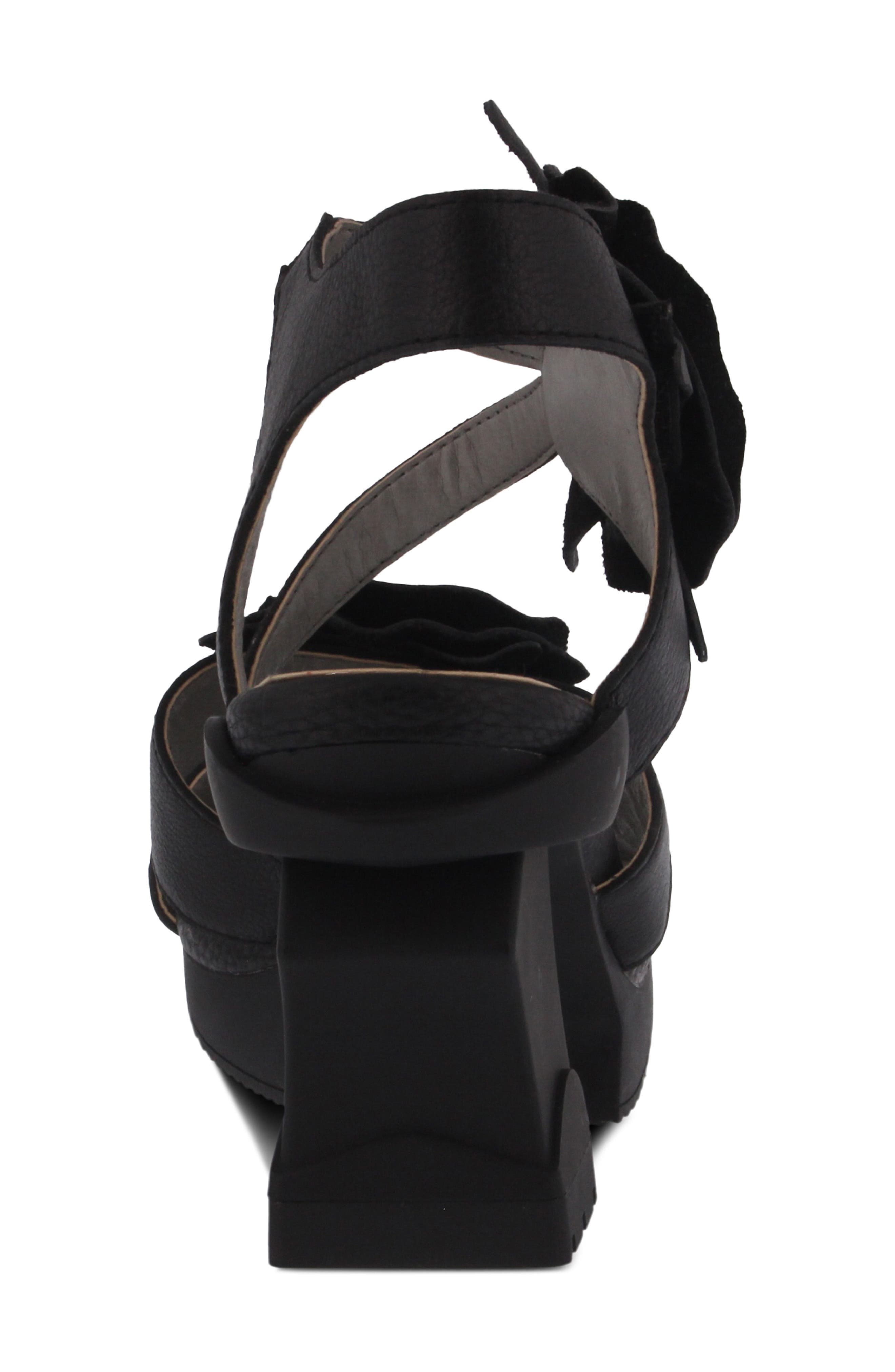 L'Artiste by Spring Step L'Artiste Shelly Sandal, Alternate, color, Black Leather