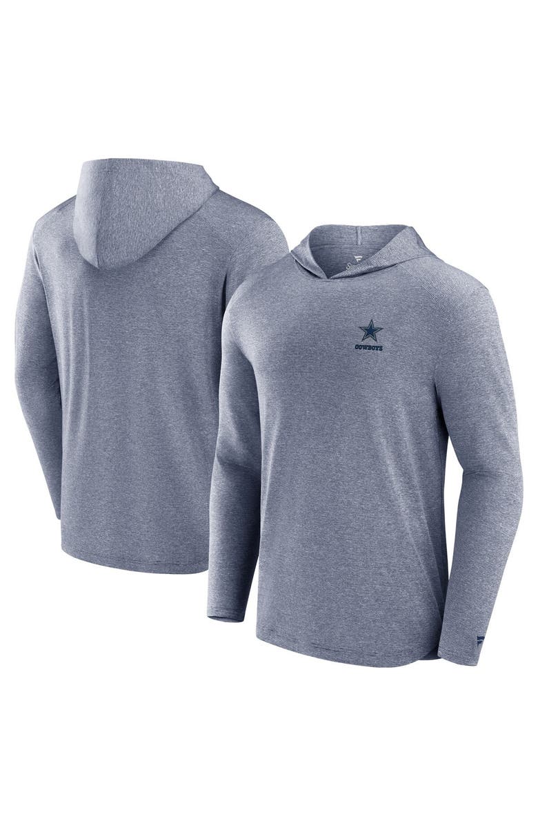 Fanatics Signature Men's Fanatics Signature Navy Dallas Cowboys Front Office Tech Lightweight Hoodie T-Shirt, Main, color, Navy