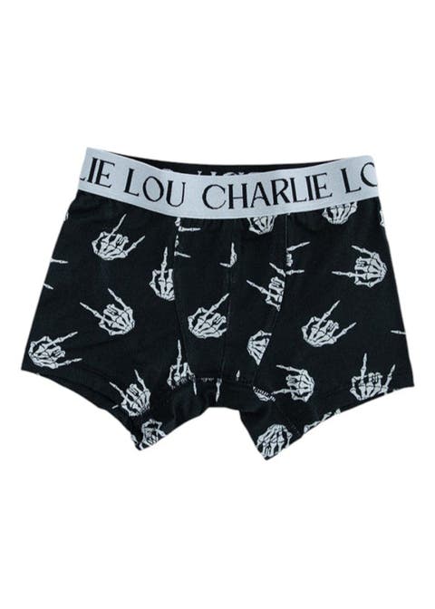 Little Boy's Rock N' Skull Stretchy Boxers