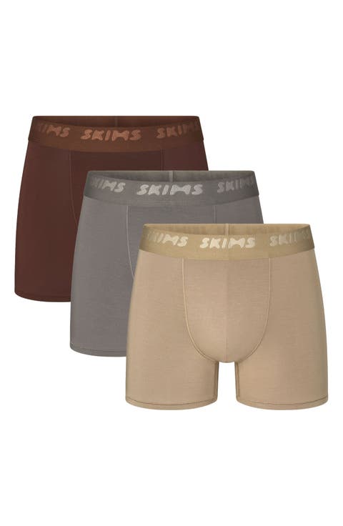 3-Pack 3-Inch Stretch Modal Boxer Briefs (Regular & Big)