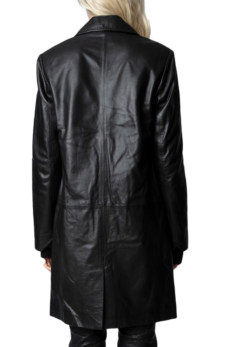 Zadig & Voltaire Monarque Smooth Jacket, Alternate, color, 