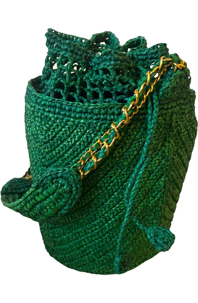 Zanatany Concepts Buckety Raffia Bag, Alternate, color, Black