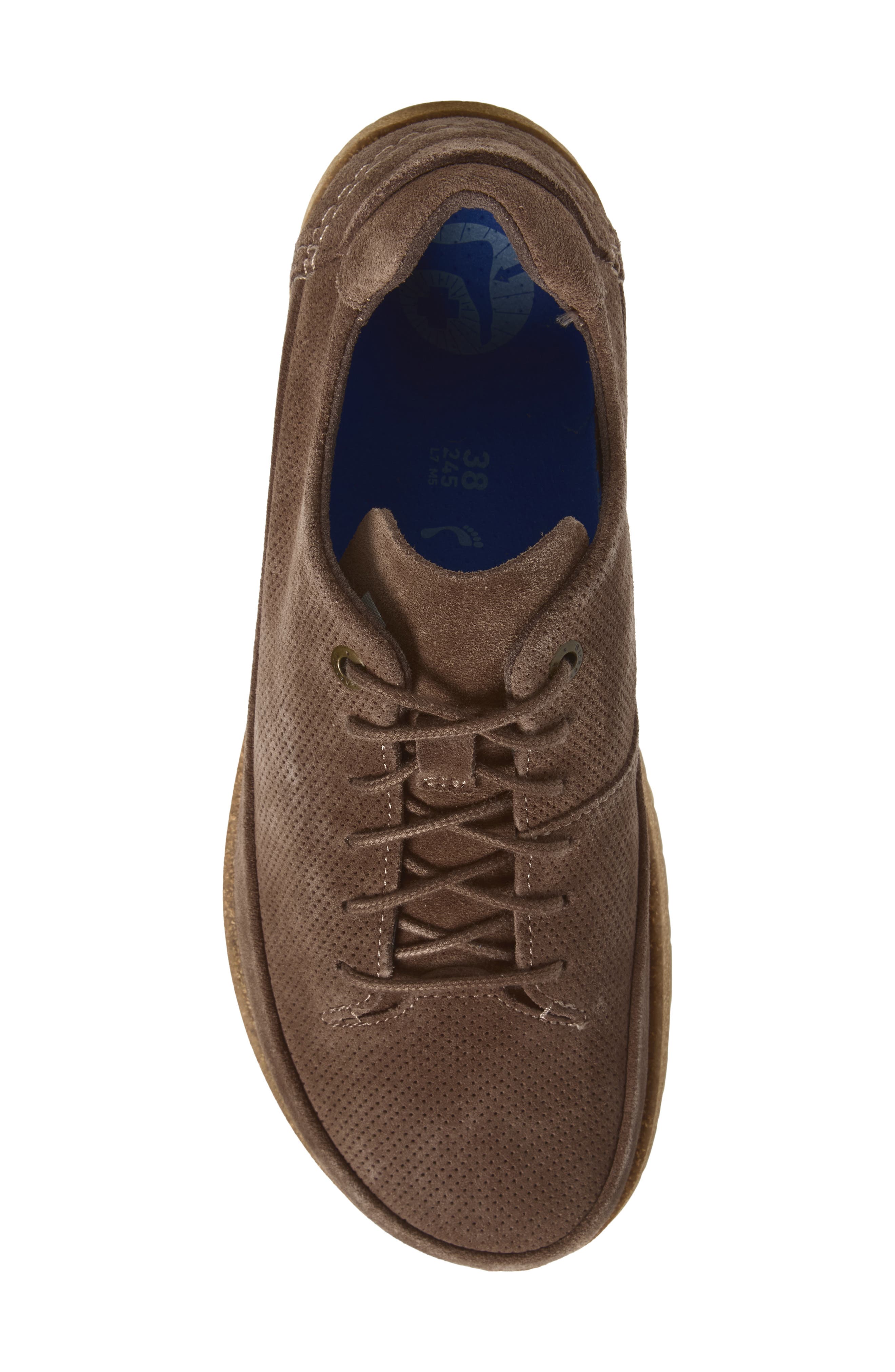 Honnef Embossed Suede Sneaker, Alternate, color, GRAY TAUPE