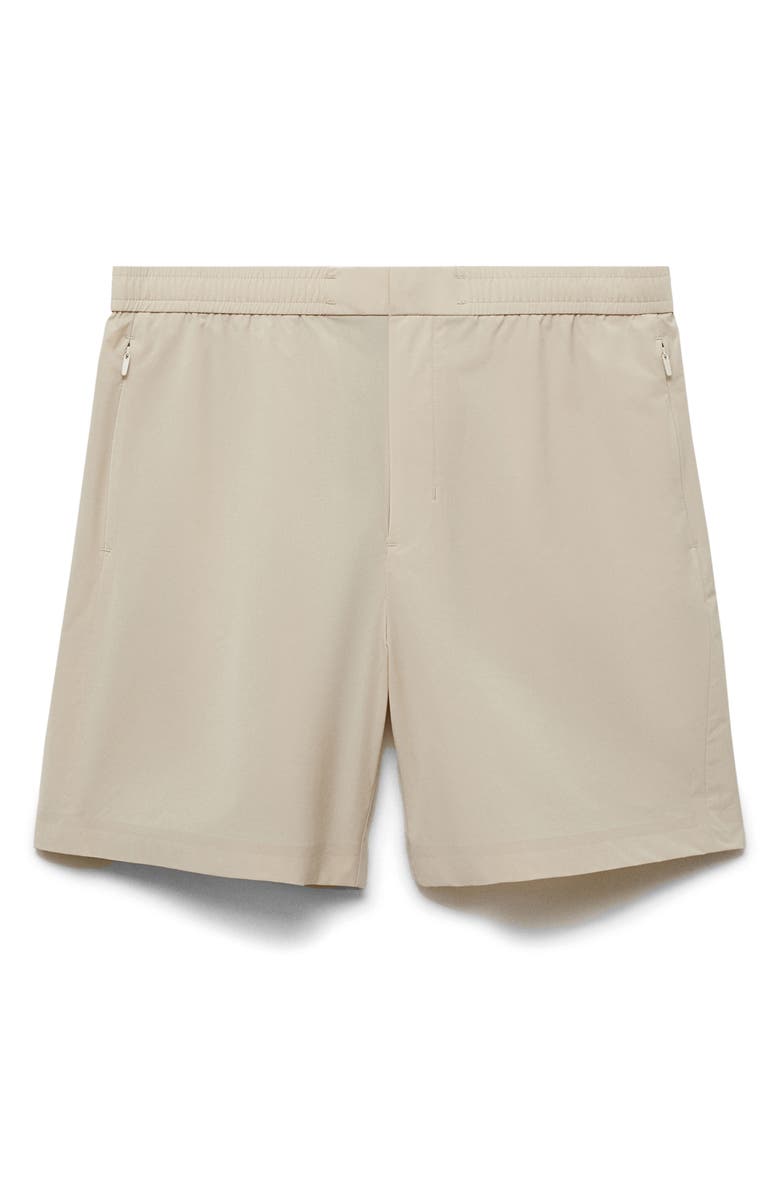 MANGO Water Repellent CoolMax<sup>®</sup> Bermuda Shorts, Alternate, color, Beige