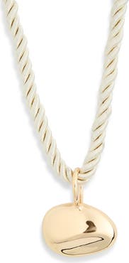 NORDSTROM RACK Twisted Cord Sculpted Pendant Necklace