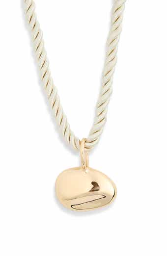NORDSTROM RACK Twisted Cord Sculpted Pendant Necklace