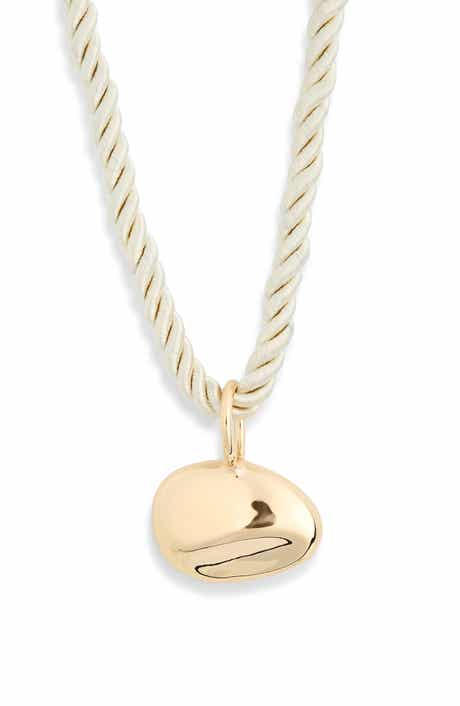 NORDSTROM RACK Twisted Cord Sculpted Pendant Necklace