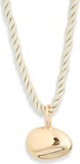 NORDSTROM RACK Twisted Cord Sculpted Pendant Necklace