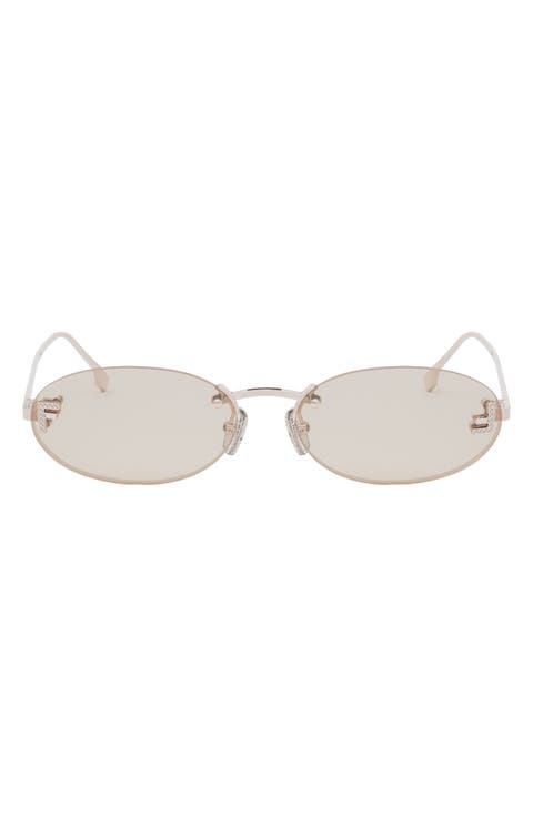 'Fendi First 54mm Oval Sunglasses