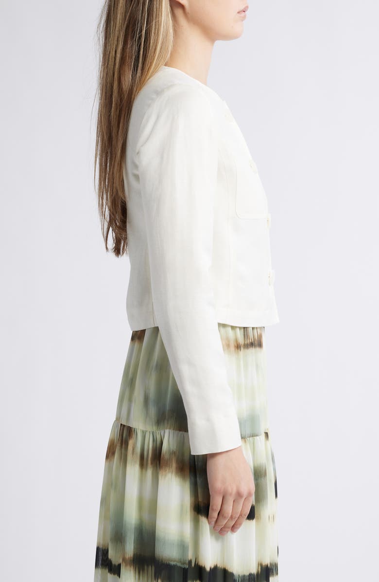 Anne Klein Abstract Print Sleeveless Tiered Maxi Dress, Alternate, color,