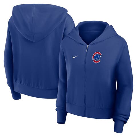 Women's Nike Royal Chicago Cubs Lightweight Full-Zip Hoodie