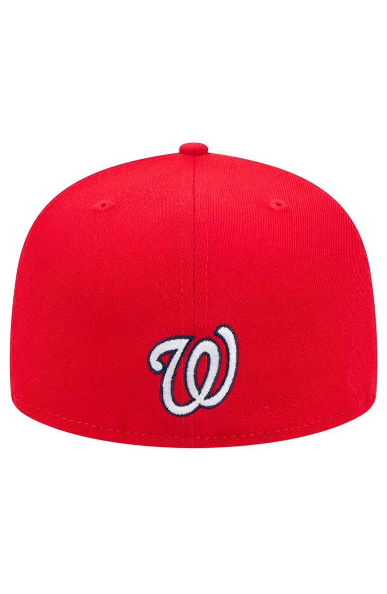 New Era Men's New Era Red Washington Nationals Ransom 59FIFTY Fitted Hat, Alternate, color, Red