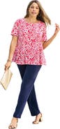 Jessica London Stretch Cotton Trapeze Tee