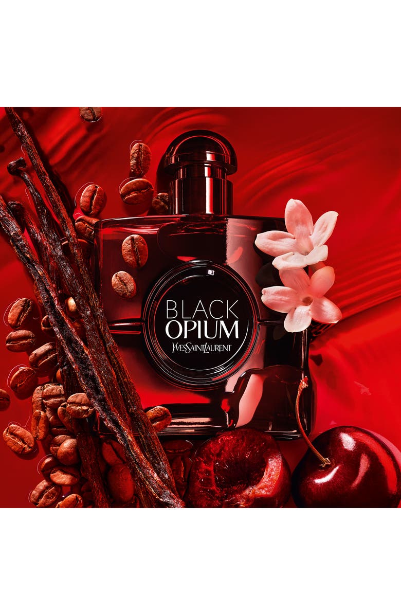 Yves Saint Laurent Black Opium Eau de Parfum Over Red, Alternate, color, 
