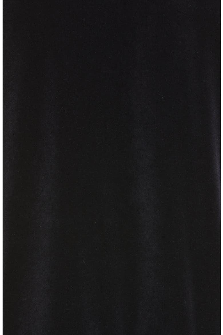 Monogram Logo Velvet Track Jacket, Alternate, color, BLACK