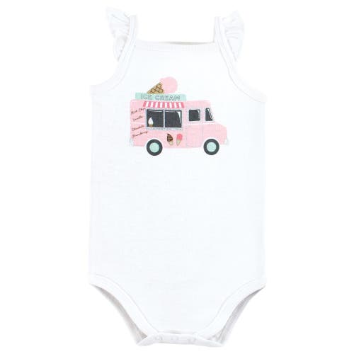 Hudson Baby Soft Cotton Sleeveless Bodysuit In Multi