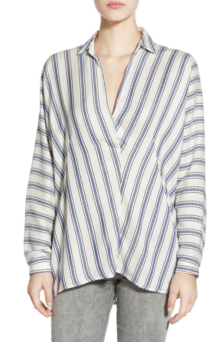 All in Favor Stripe Back Button Shirt, Main, color,