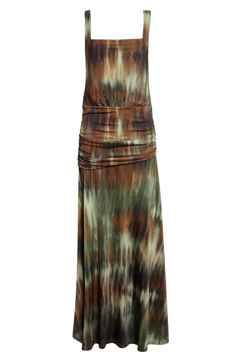Plant of Joy Jersey Maxi Dress, Alternate, color, PINE GREEN / CHOCOLATE