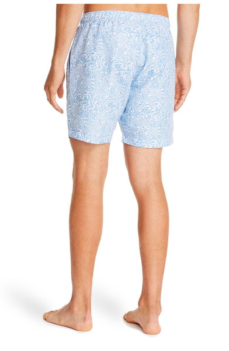 CONSTRUCT Light Blue Abstract Print Drawstring Swimming Trunks, Alternate, color, 