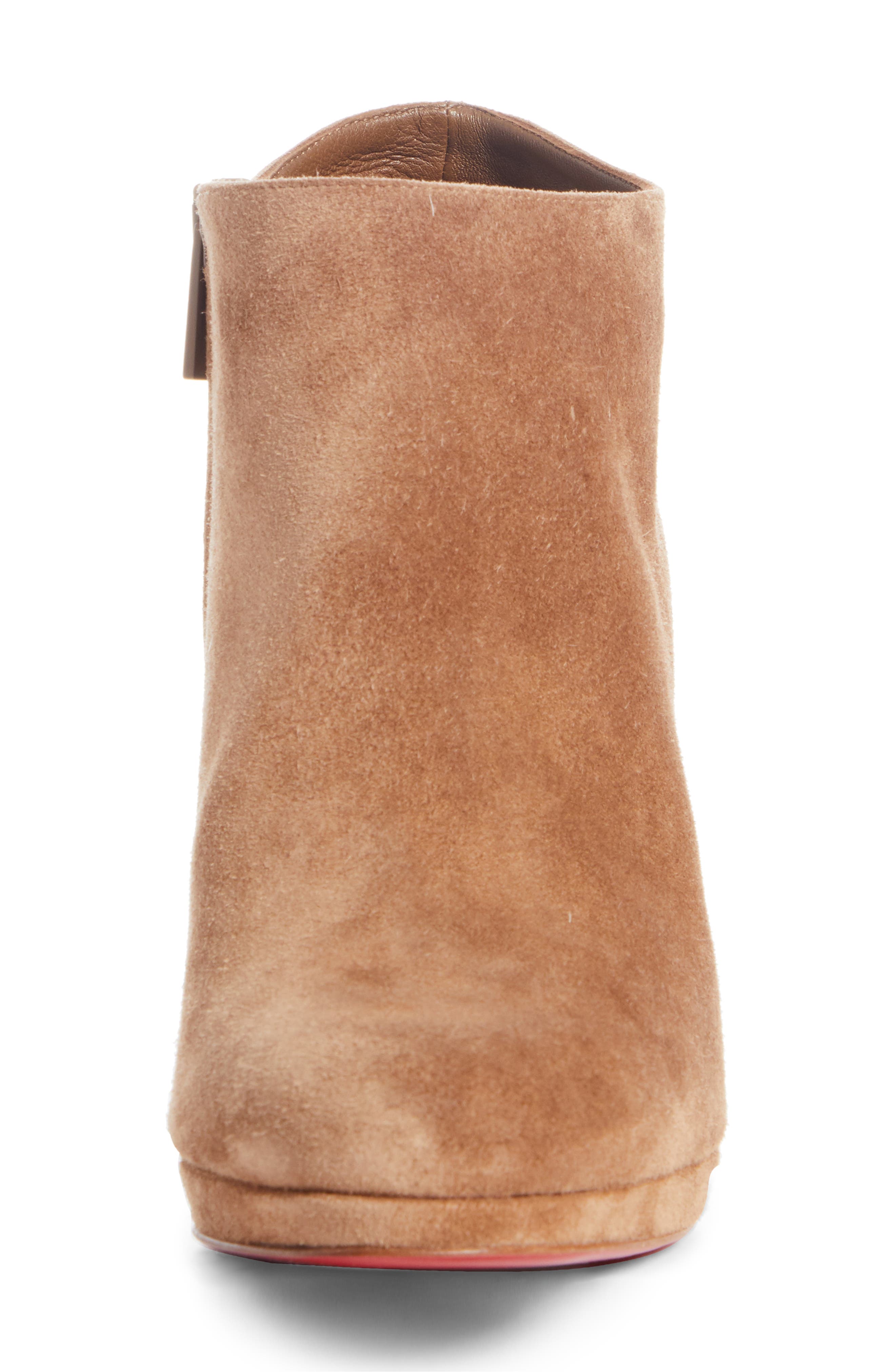 Pastuer Block Heel Bootie, Alternate, color, BEIGE SUEDE