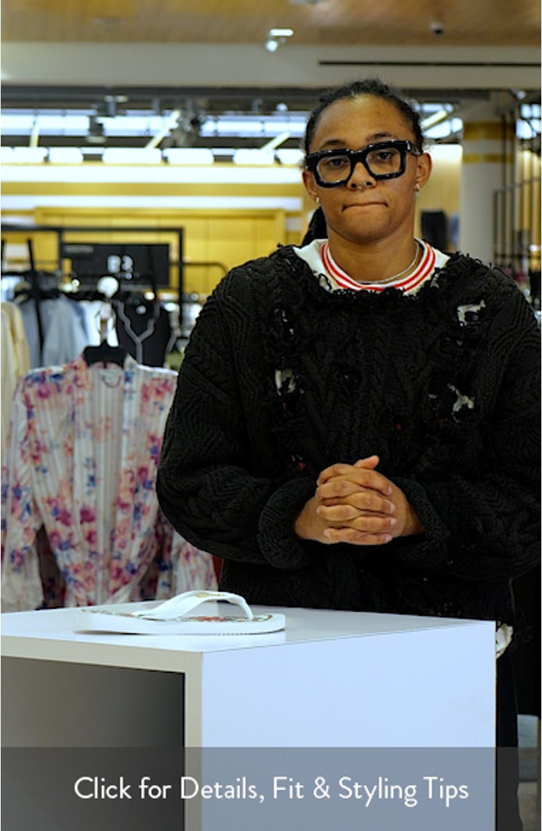 x FARM Rio Floral Tapestry Flip Flop, sales video thumbnail