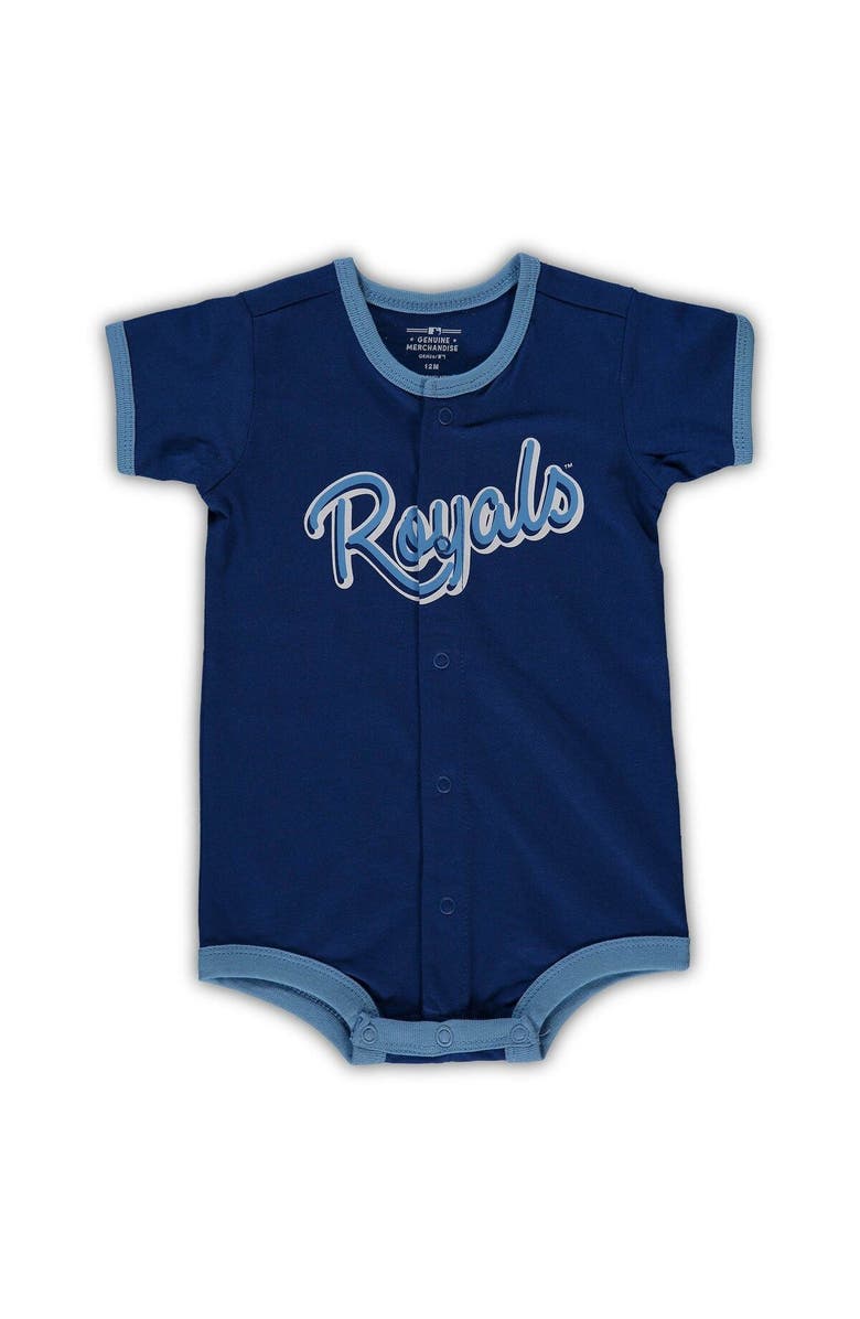 Outerstuff Infant Royal Kansas City Royals Power Hitter Romper, Main, color, Royal