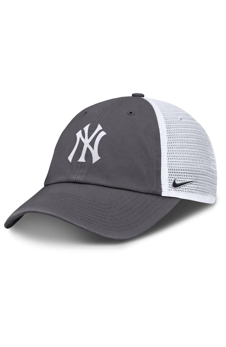 Nike Men's Nike Gray New York Yankees Adjustable Trucker Hat, Main, color, 