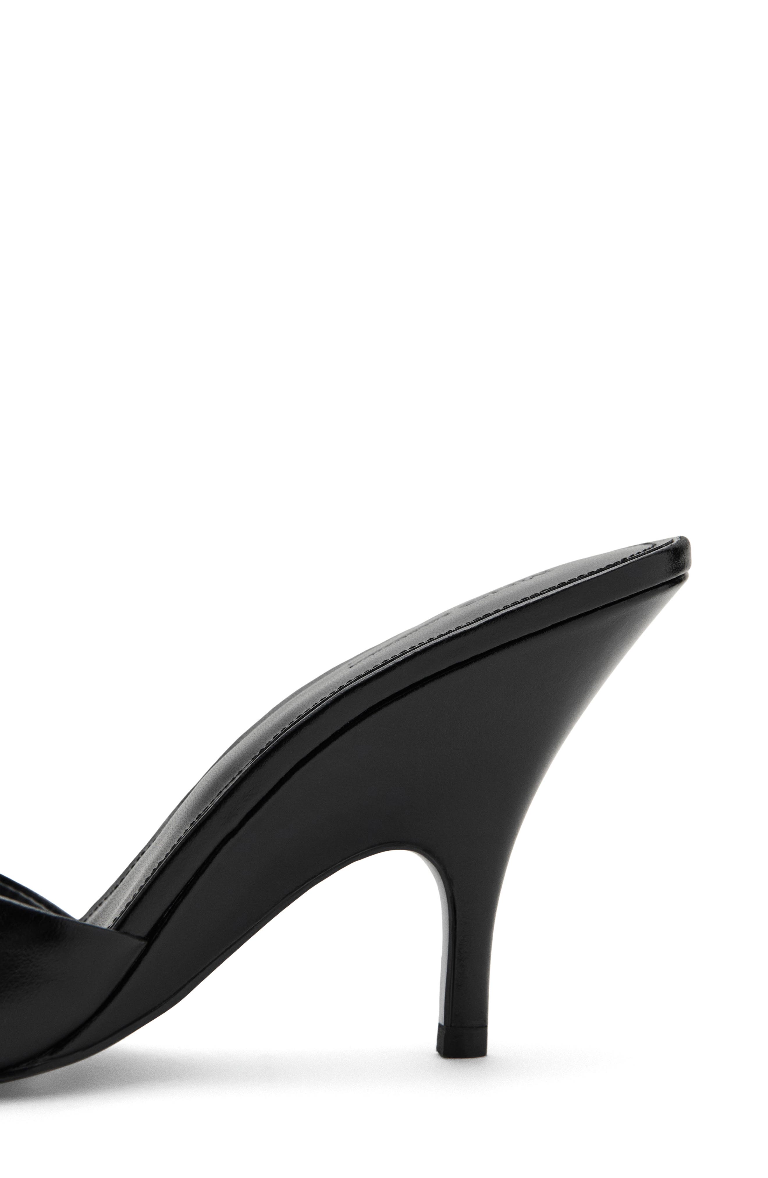 MANGO x Kaia Gerber Wedge Sandal, Alternate, color, Black