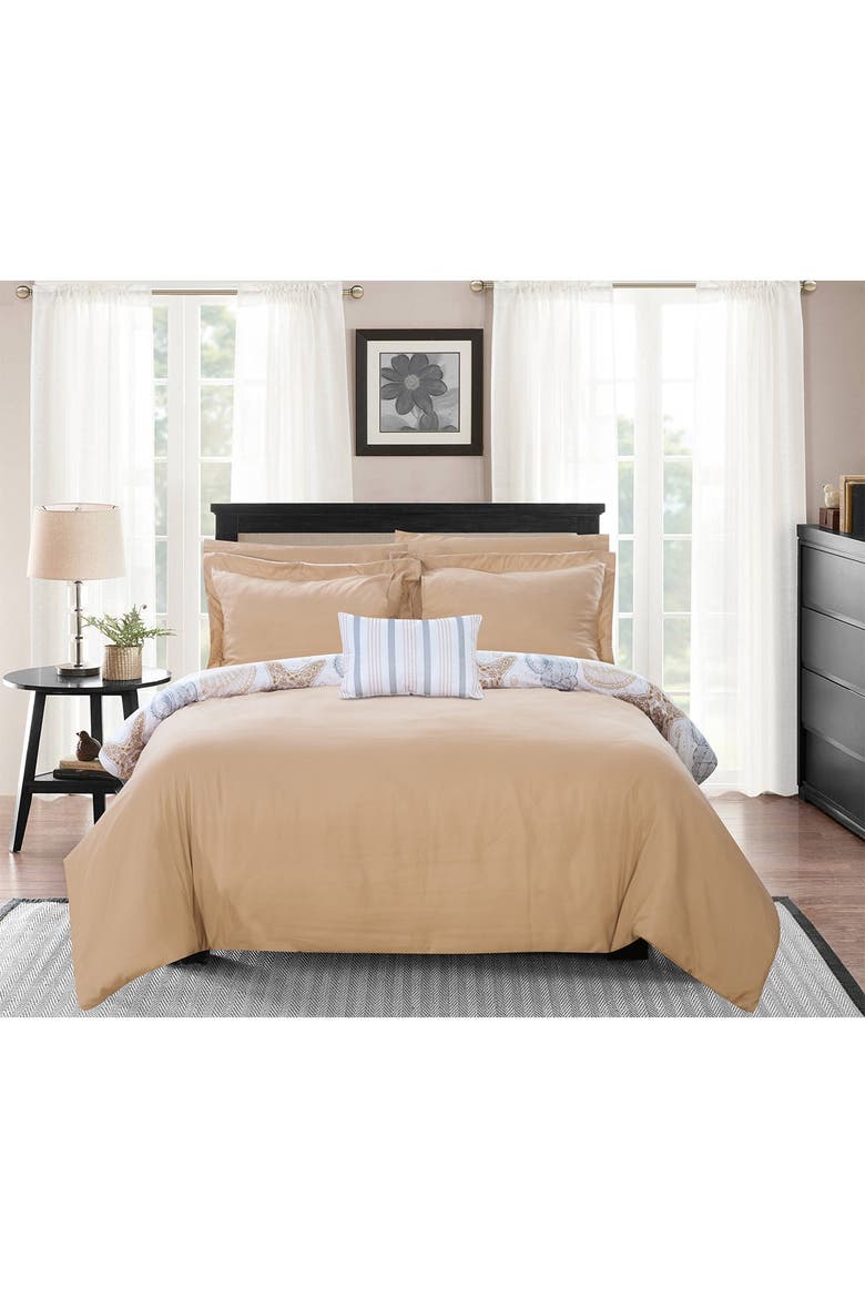 CHIC Queen Libra Reversible Maritime Theme Print Design Comforter 8 ...