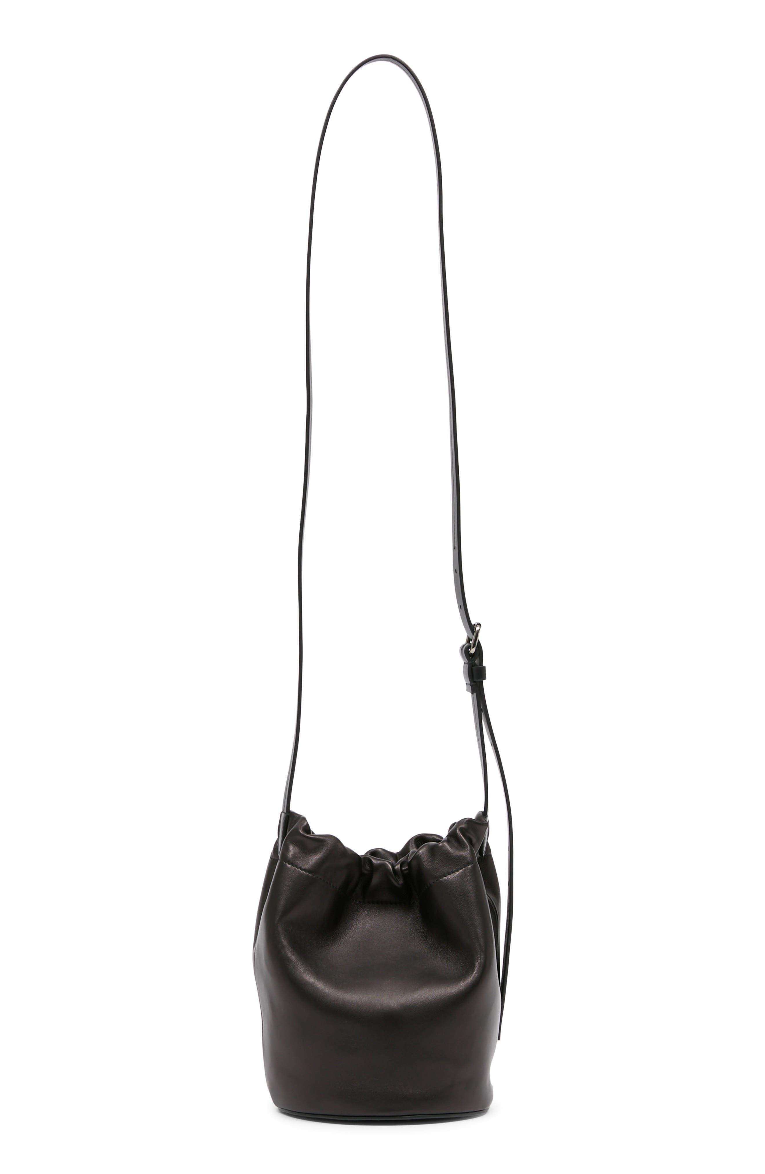 Maison Margiela Belt Leather Crossbody Bag, Main, color, Black/ Black/ Black