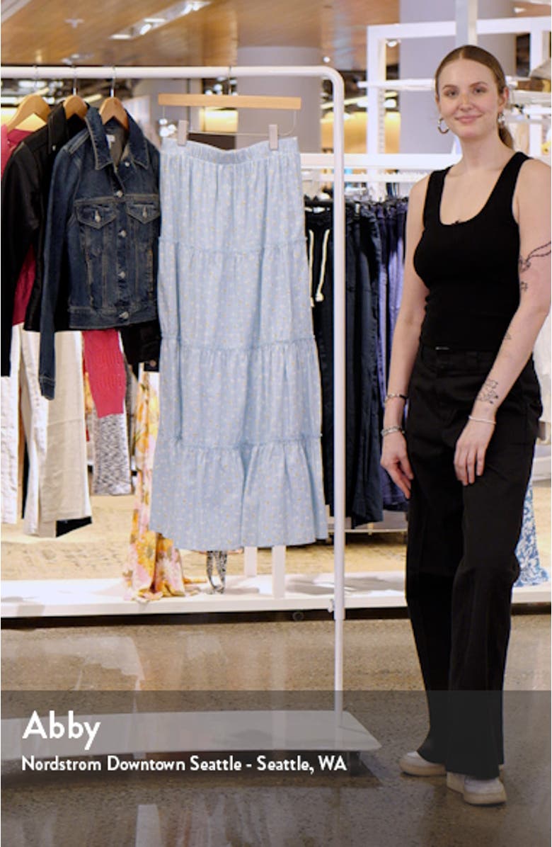 Tiered Cotton Maxi Skirt, sales video thumbnail