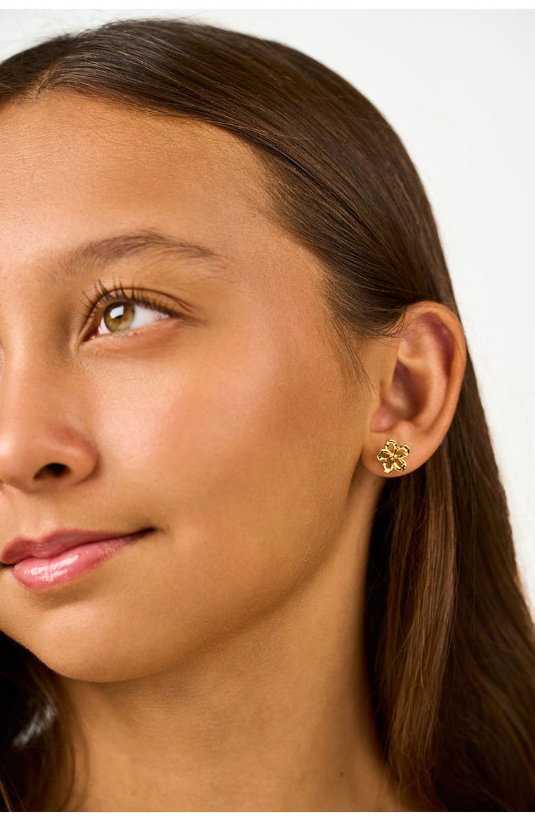 Kiara by Ki-Ele Melia Flower Stud Earrings, Alternate, color, 