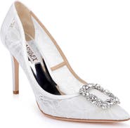 BADGLEY MISCHKA Badgley Mischka Collection Cher Crystal Embellished Pump