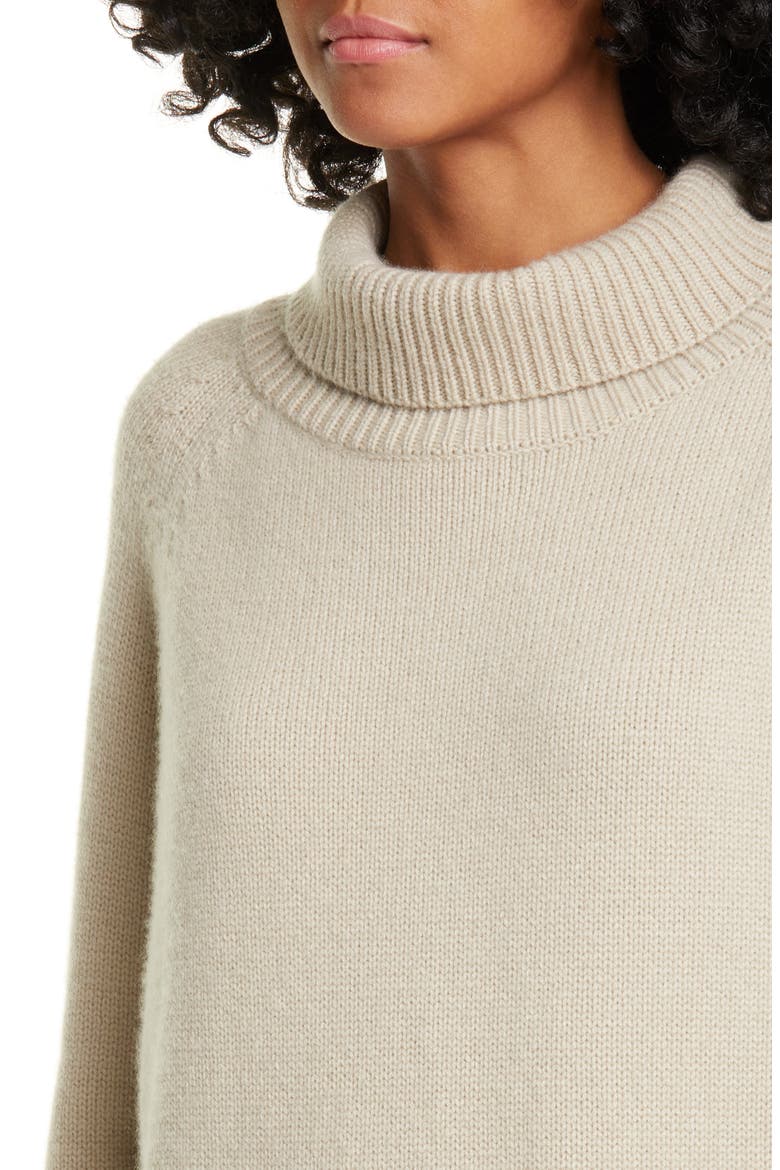 Lanie Cashmere Turtleneck Sweater, Alternate, color, STONE