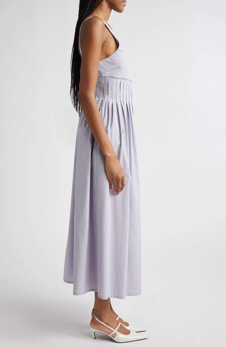 Giorgio Armani Iris Poplin Midi Dress, Alternate, color, Lilac