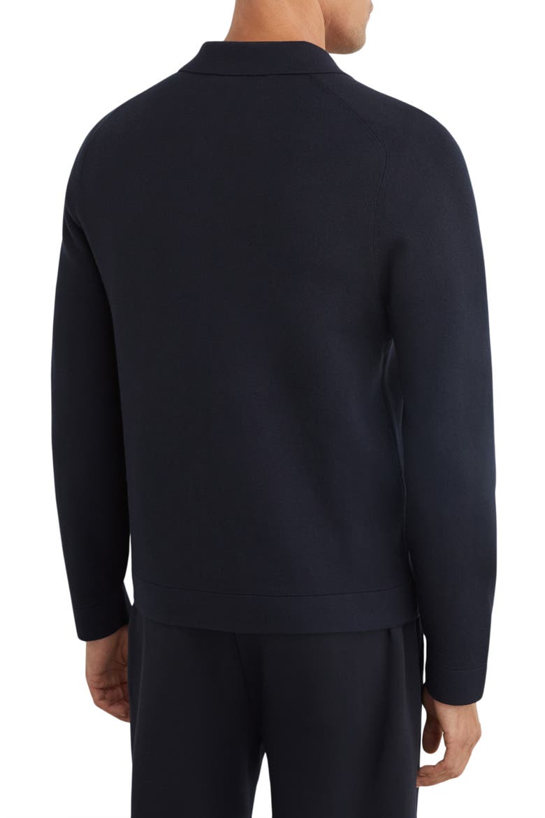 Fleetwood Full Zip Knitted Jacket, Alternate, color, NAVY