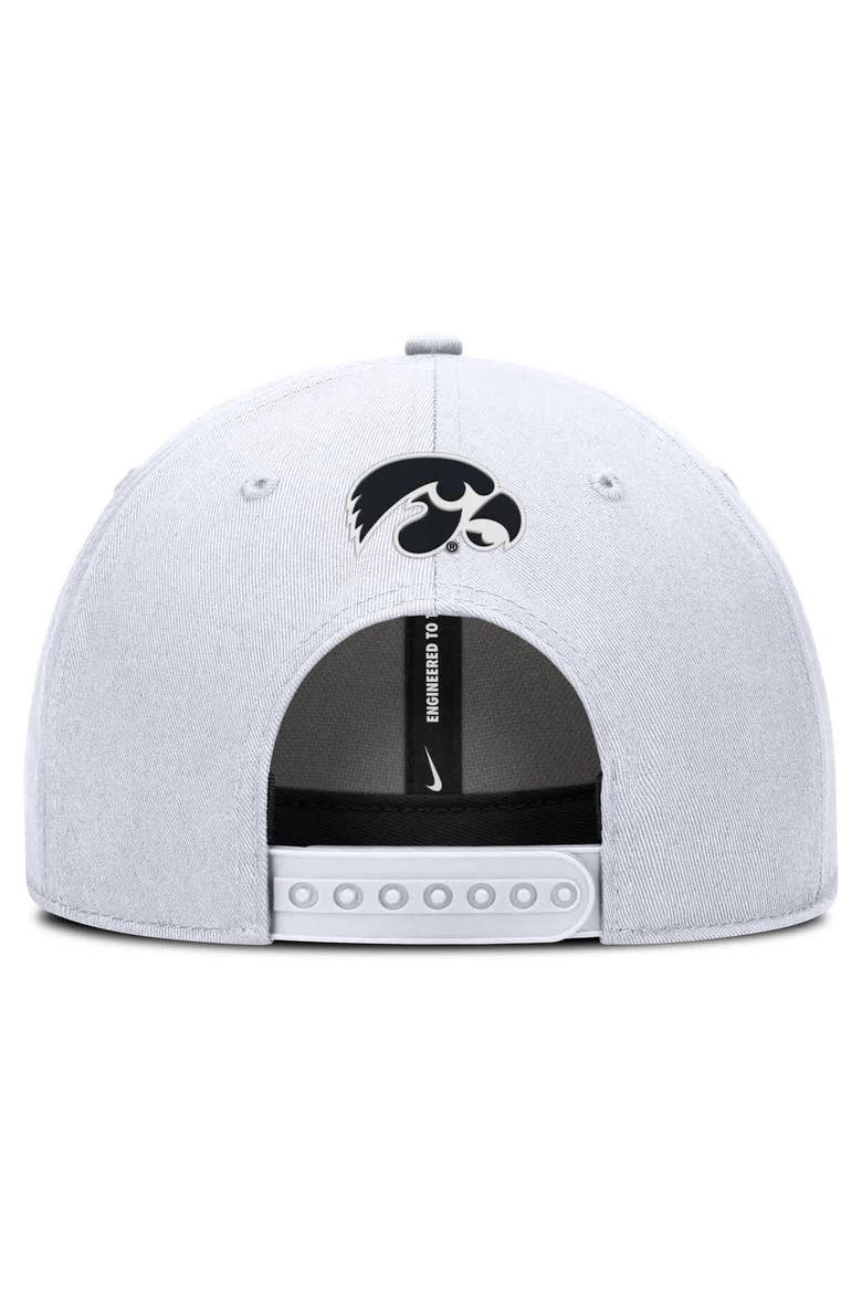 Men's Nike  White Iowa Hawkeyes Rise Practice Adjustable Hat, Alternate, color, White