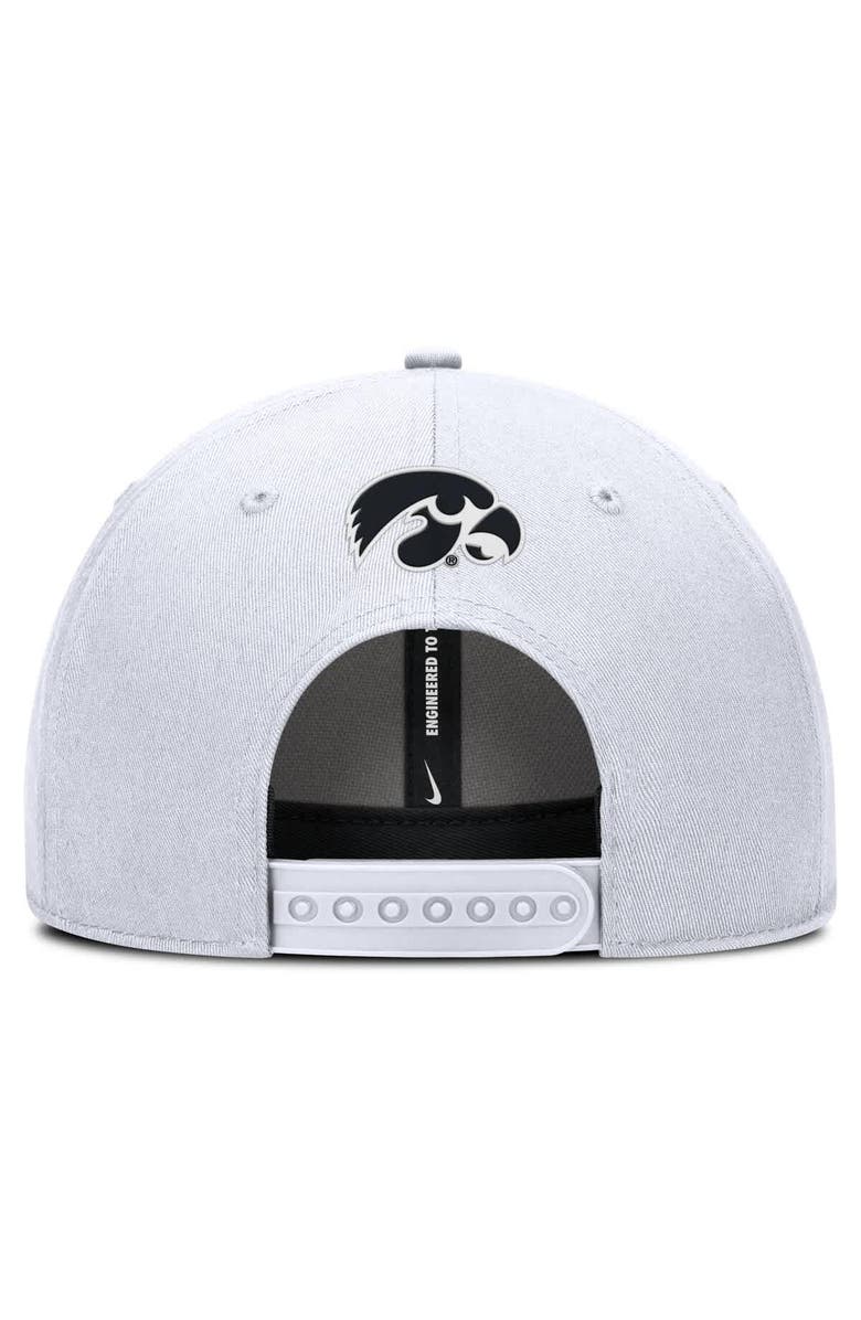 Nike Men's Nike White Iowa Hawkeyes Rise Practice Adjustable Hat, Alternate, color, White