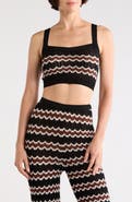 Diane von Furstenberg Stephanie Crop Sweater Tank