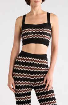 Diane von Furstenberg Stephanie Crop Sweater Tank