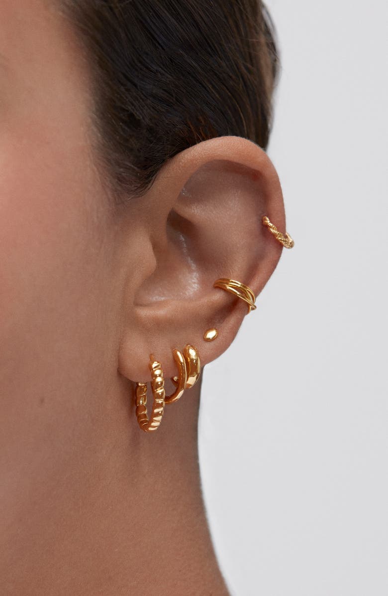 Monica Vinader Corda Single Mini Huggie Hoop Earring, Alternate, color,