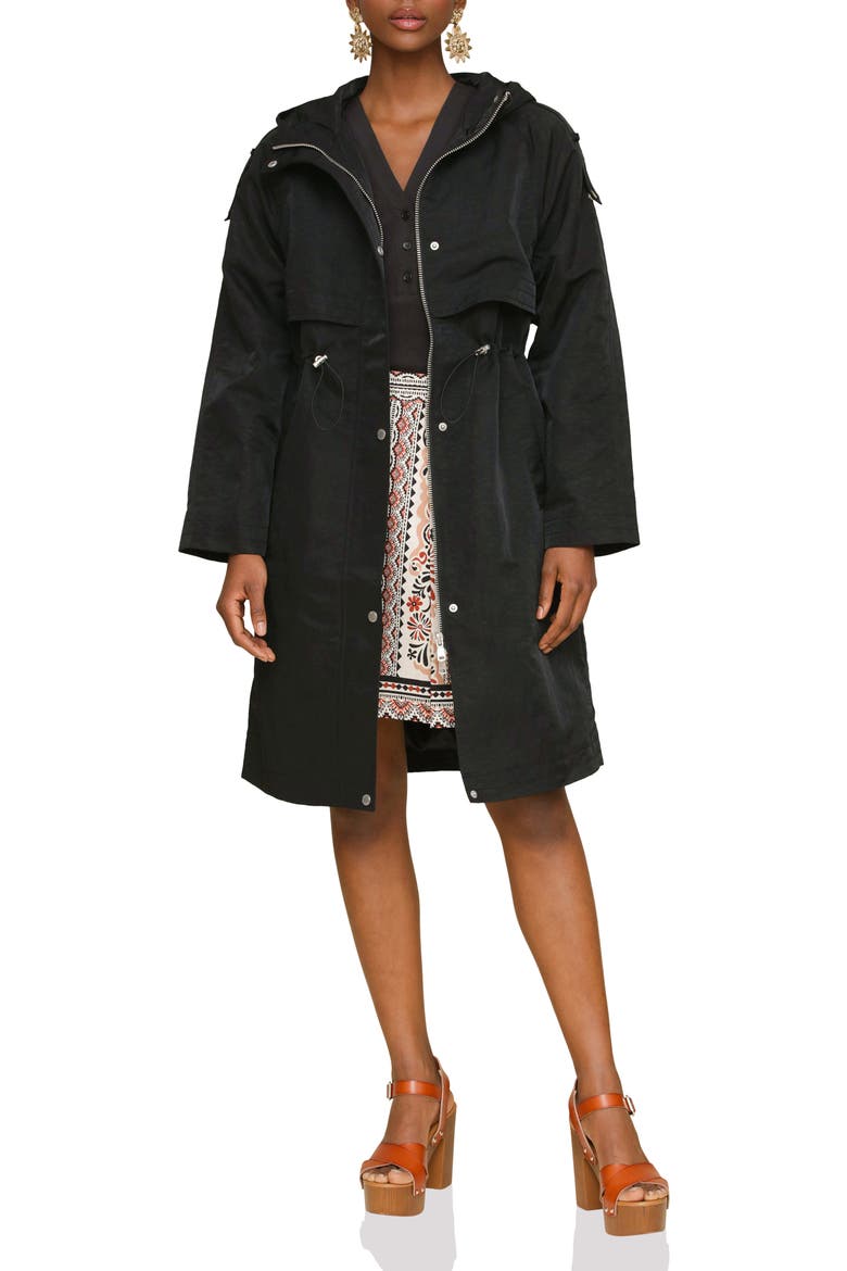 Hooded Utility Coat, Main, color, BLACK