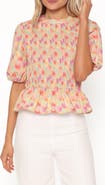 Petal & Pup Ross Smocked Cotton Top