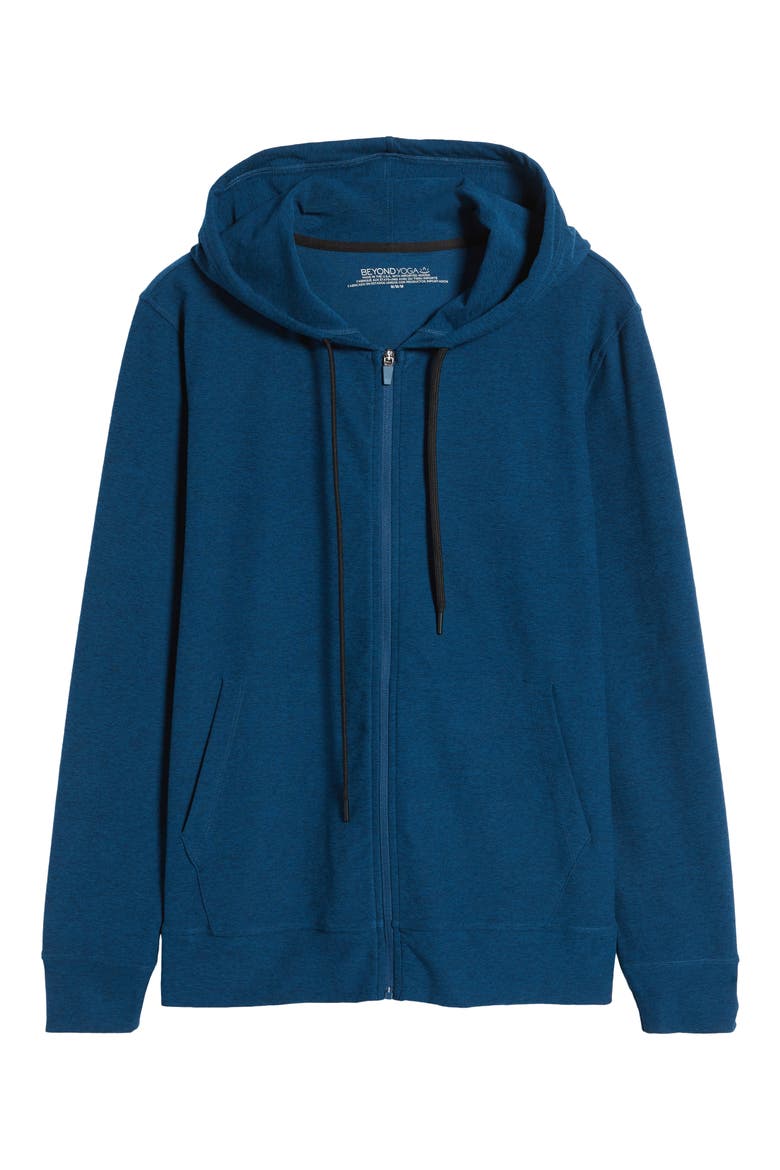 Freefit Zip Hoodie, Alternate, color, BLUE GEM HEATHER