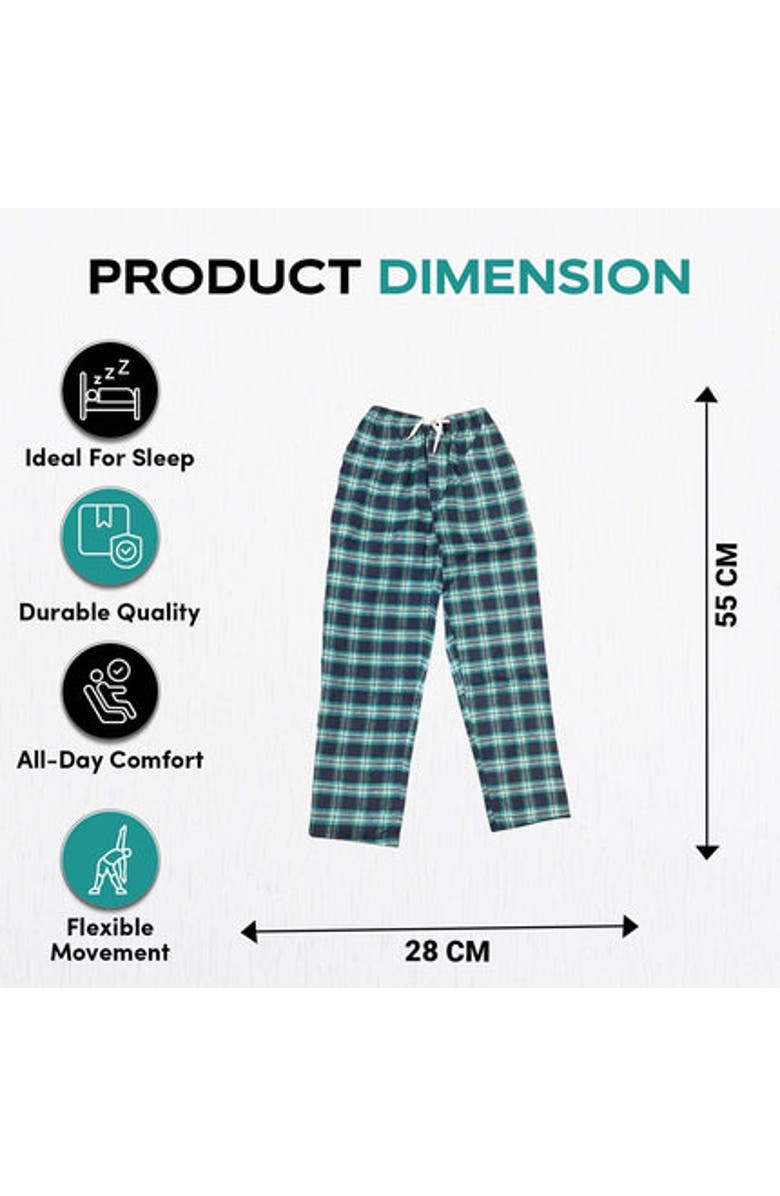 BenBen 3 Pack Mens Flannel Pajamas Pants Ultra Soft, Alternate, color, Black