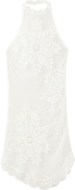 MANGO Floral Crocheted Cover-Up Dress