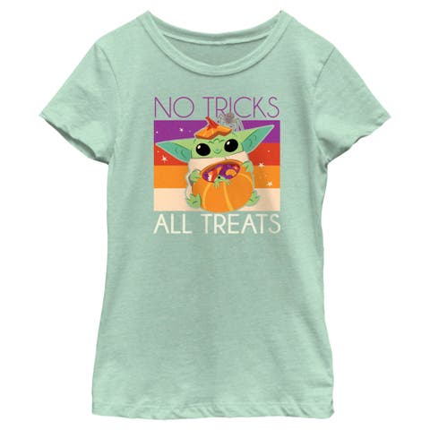 Girl's Star Wars The Mandalorian All Treats For Grogu  Graphic T-Shirt