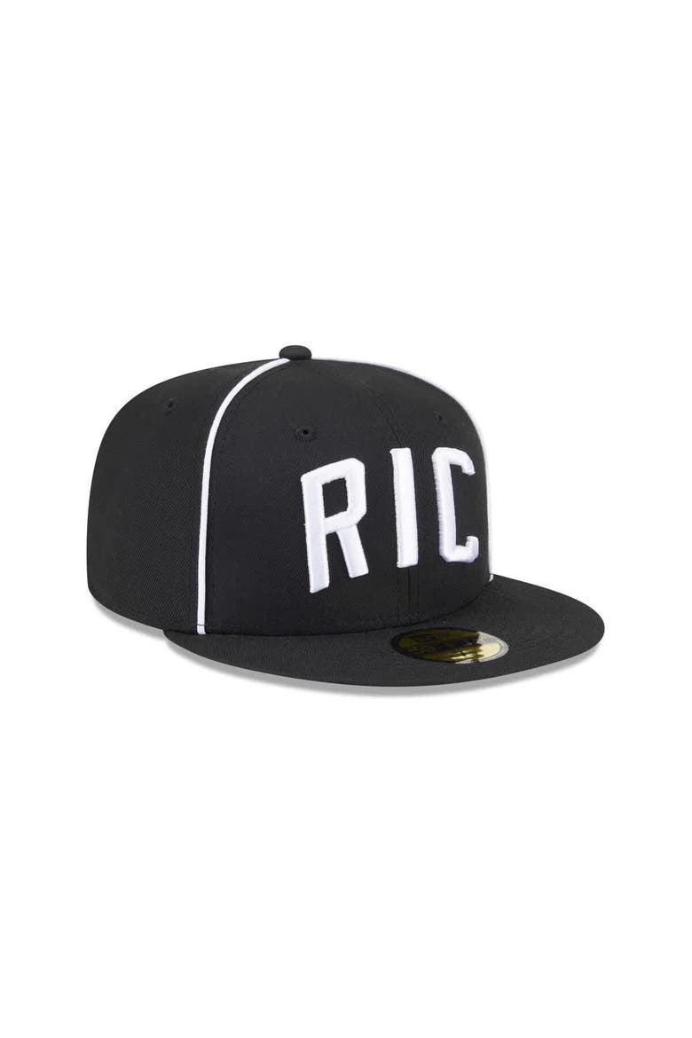 Men's New Era  Black Richmond Flying Squirrels Theme Nights 59FIFTY Fitted Hat, Alternate, color, Black