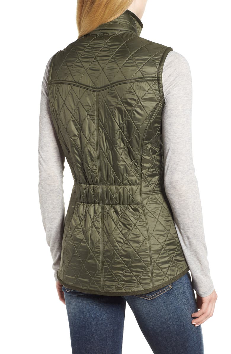 Barbour Cavalry Fleece Lined Vest, Alternate, color, Olive/Olive